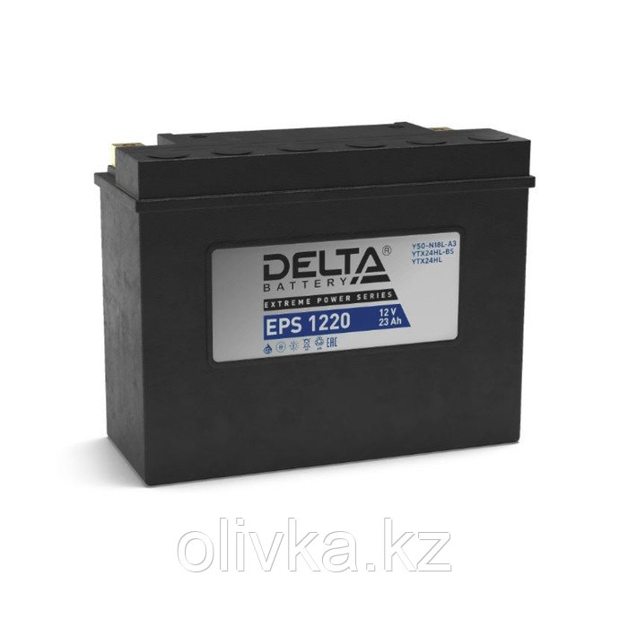 Аккумуляторная батарея Delta EPS 1220 (YTX24HL-BS, YTX24HL) 12 В, 20 Ач обратная (- +) - фото 1 - id-p105777853