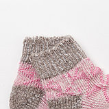 Носки для девочки шерстяные укороченные цвет розовый, размер 18-20, фото 2