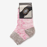 Носки для девочки шерстяные укороченные цвет розовый, размер 18-20, фото 3