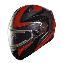 Шлем снегоходный ZOX Condor Parkway, стекло с электроподогревом,глянец,красный/черный, XXL