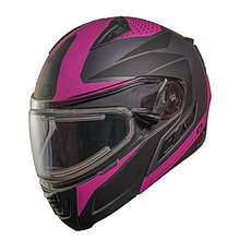 Шлем снегоходный ZOX Condor Parkway, стекло с электроподогревом,матовый, розовый/черный, M