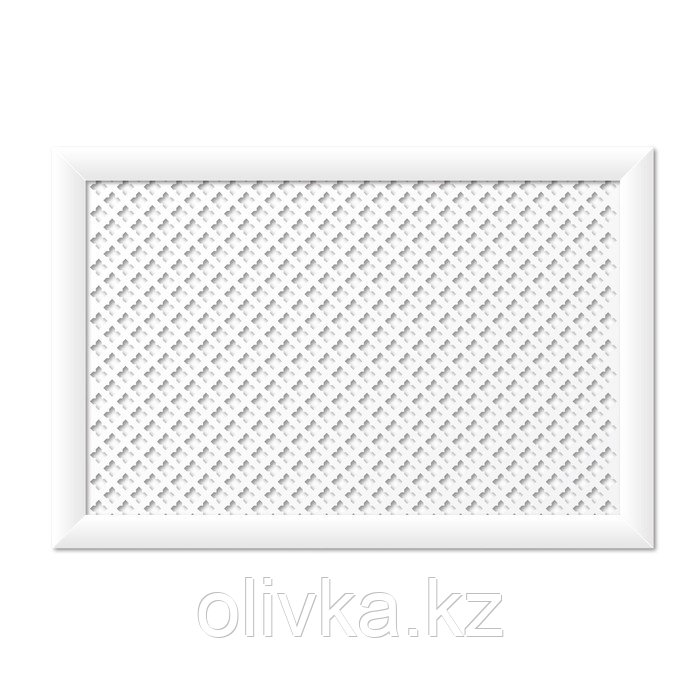 Экран для радиатора, Готико, белый, 90х60 см - фото 1 - id-p105779563