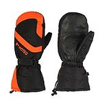 Зимние рукавицы "Бобер", размер S, чёрные, оранжевые, фото 2