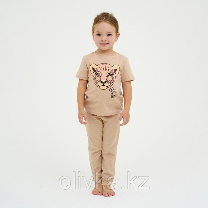 Пижама детская для девочки KAFTAN "Lion" рост 122-128 (34)