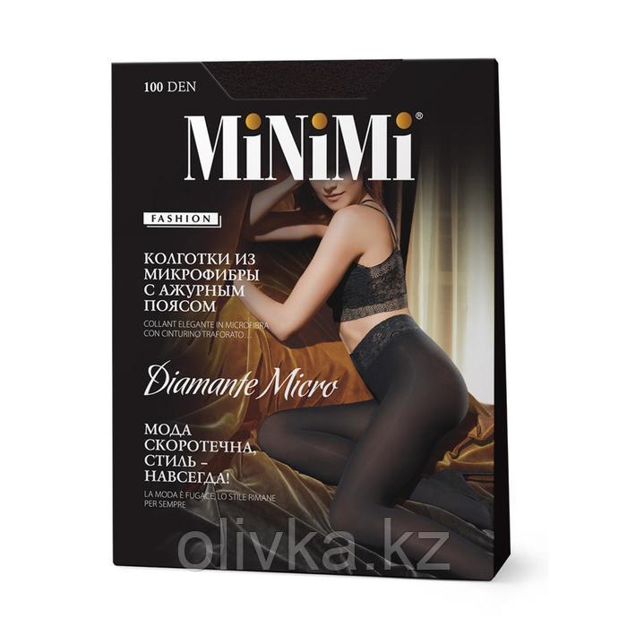 Колготки женские MiNiMi Diamante Micro, 100 den, размер 2, цвет carbone - фото 1 - id-p105781157