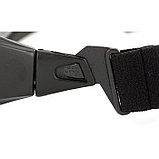 Очки GXR чёрные с дымчатыми линзами ANTIFOG, фото 3