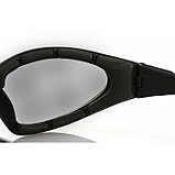 Очки GXR чёрные с дымчатыми линзами ANTIFOG, фото 4