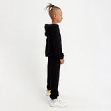 Костюм детский (худи, брюки) MINAKU цвет черный, рост 140, фото 4