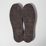 Стельки для обуви «Мягкий след», утеплённые, универсальные, 36-46 р-р, пара, цвет коричневый, фото 2