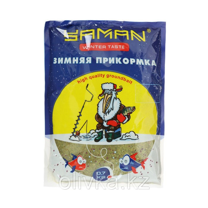 Прикормка Yaman Winter Taste Лещ зимняя, жареные семечки, цвет олива, 700 г