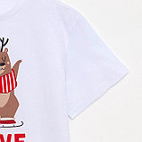 Пижама новогодняя женская (футболка и брюки) KAFTAN "Love", цвет белый/красный, размер 48-50, фото 9