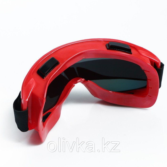 Очки-маска для езды на мототехнике, стекло хамелеон, красные - фото 4 - id-p105779720