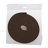 Уплотнитель резиновый ТУНДРА krep, профиль Е, размер 4х9 мм, коричневый, в упаковке 10 м., фото 3