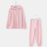 Комплект для девочки (худи, брюки) MINAKU: Casual Collection KIDS цвет св-розовый, рост 110, фото 5