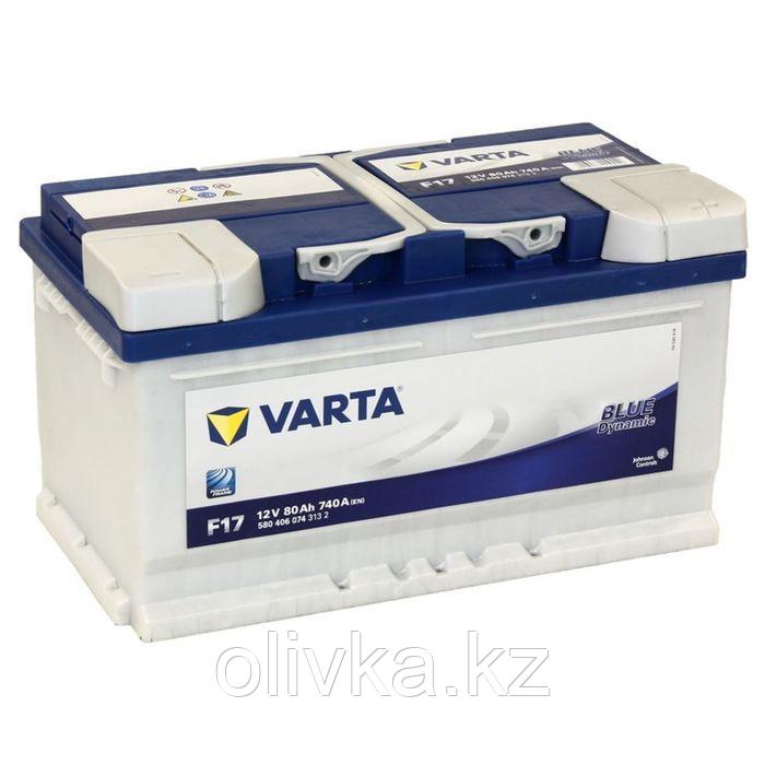 Аккумуляторная батарея Varta 80 Ач, обратная полярность Blue Dynamic 580 406 074, низкий - фото 1 - id-p105777206