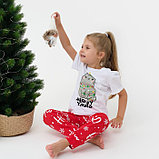 Пижама новогодняя детская KAFTAN "MEOWY XMAS", размер 28 (86-92 см), фото 2