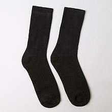 Носки мужские махровые, цвет чёрный, размер 25-27