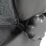Накидка на переднее сиденье, искусственный мех, размер 55 х135 см, серый, фото 2