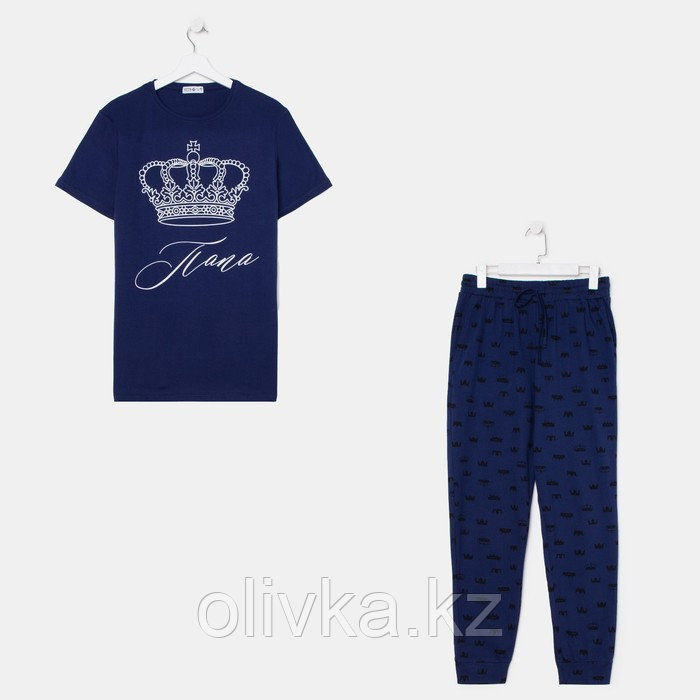 Пижама мужская (футболка и брюки) KAFTAN "Crown" р.56 - фото 8 - id-p105782861