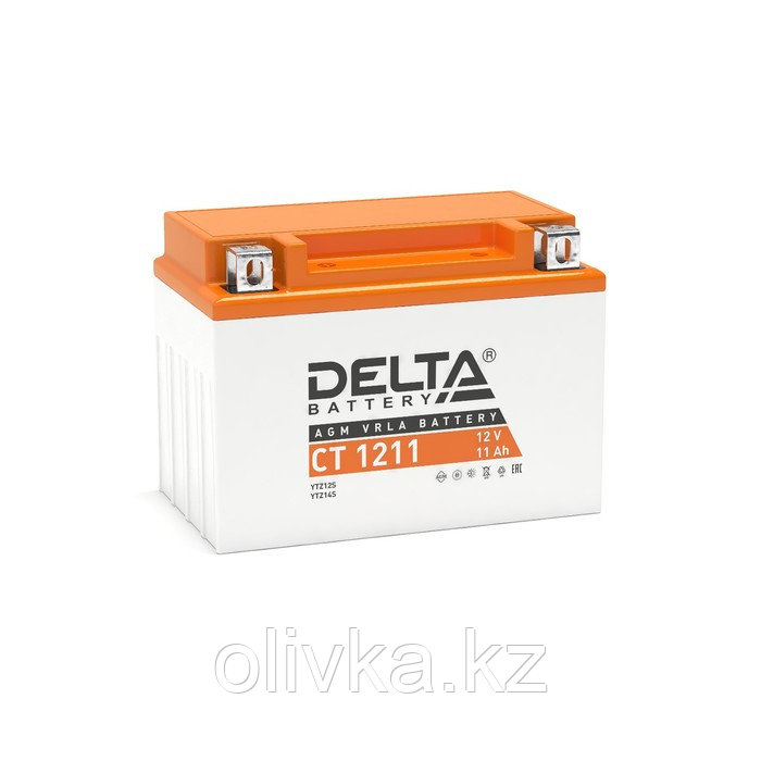Аккумуляторная батарея Delta СТ1211 (YTZ12S, YTZ14S) 12 В, 11 Ач прямая (+ -) - фото 1 - id-p105779070