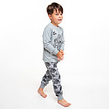 Пижама для мальчика, цвет серый, рост 122 см, фото 3