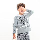 Пижама для мальчика, цвет серый, рост 122 см, фото 5