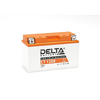 Аккумуляторная батарея Delta СТ1208 (YT7B-BS, YT7B-4, YT9B-BS) 12 В, 8 Ач прямая (+ -)