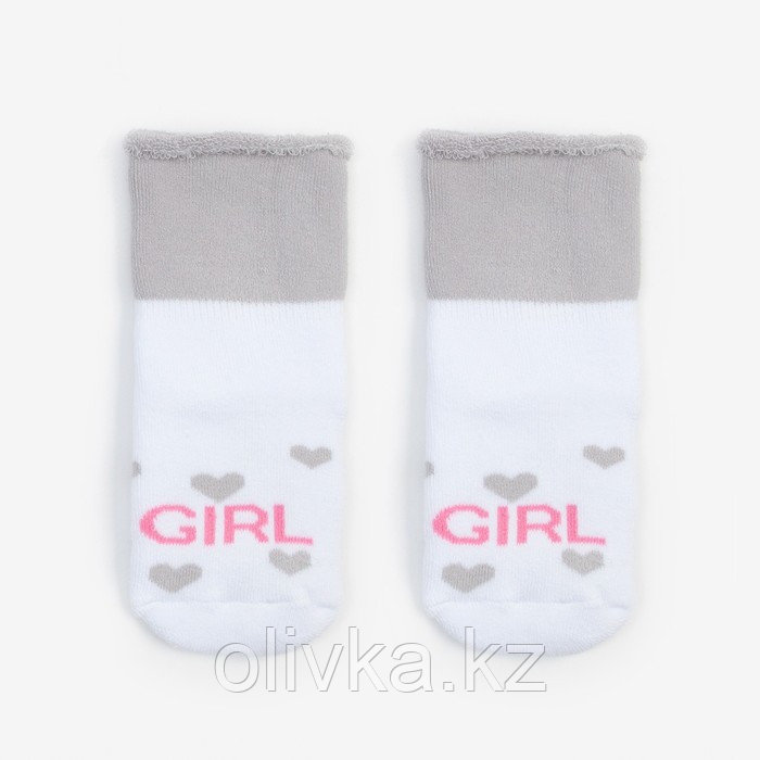 Набор носков для девочки махровые Крошка Я "Girl", 2 пары, размер 8-10 см - фото 3 - id-p105785324