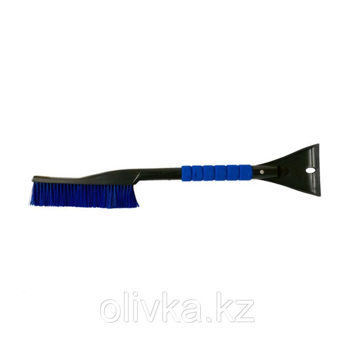 Щетка для снега со скребком "ГЛАВДОР", GL-906, 60 см, голубая, поролоновая ручка - фото 1 - id-p105785326