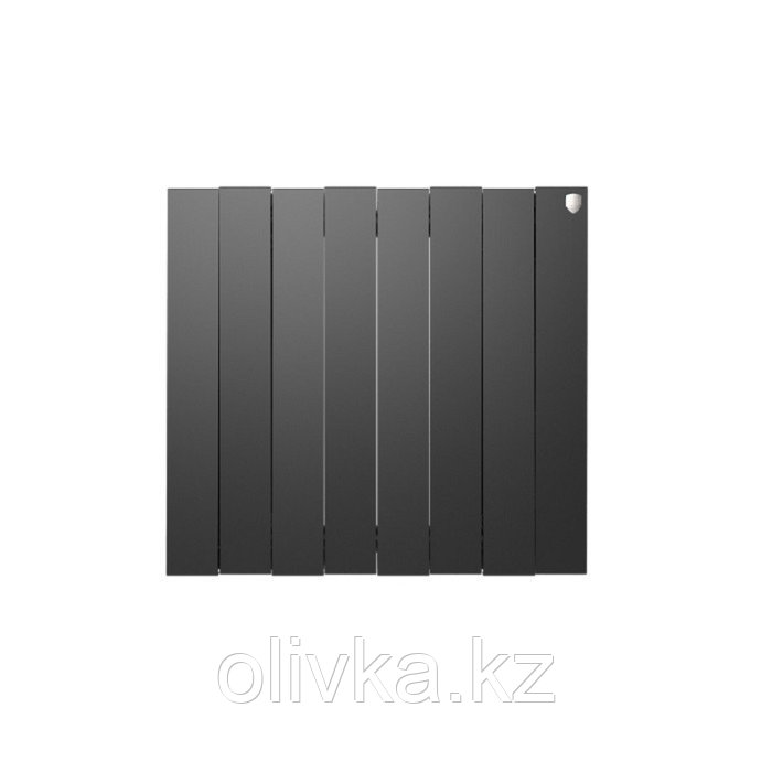 Радиатор биметаллический Royal Thermo PianoForte/Noir Sable, 500 x 100 мм, 8 секций, графит - фото 2 - id-p105777312
