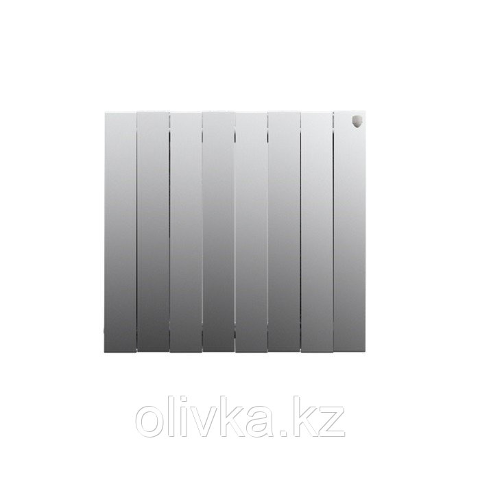 Радиатор биметаллический Royal Thermo PianoForte/Silver Satin, 500 x 100 мм, 8 секций, хром - фото 2 - id-p105777313