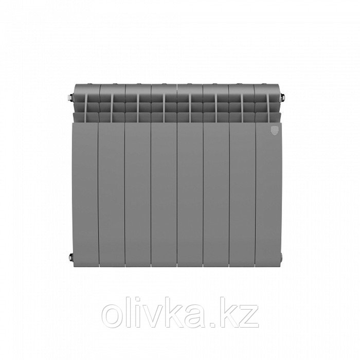 Радиатор биметаллический Royal Thermo BiLiner new/Silver Satin, 500 x 80 мм, 8 секций, хром - фото 2 - id-p105777317