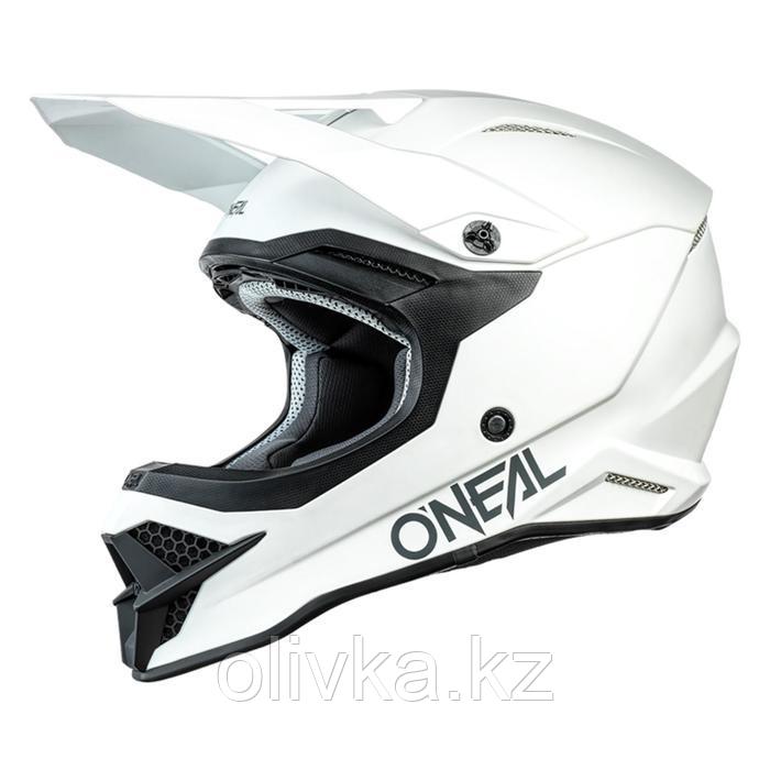Шлем кроссовый O’NEAL 3Series SOLID, размер S, белый