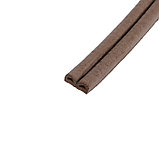 Уплотнитель резиновый ТУНДРА, профиль D, размер 9х8 мм, коричневый, в упаковке 10 м, фото 2