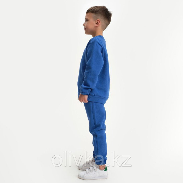 Костюм детский (свитшот, брюки) KAFTAN "Basic line", размер 36 (134-140), цвет синий - фото 2 - id-p105783814