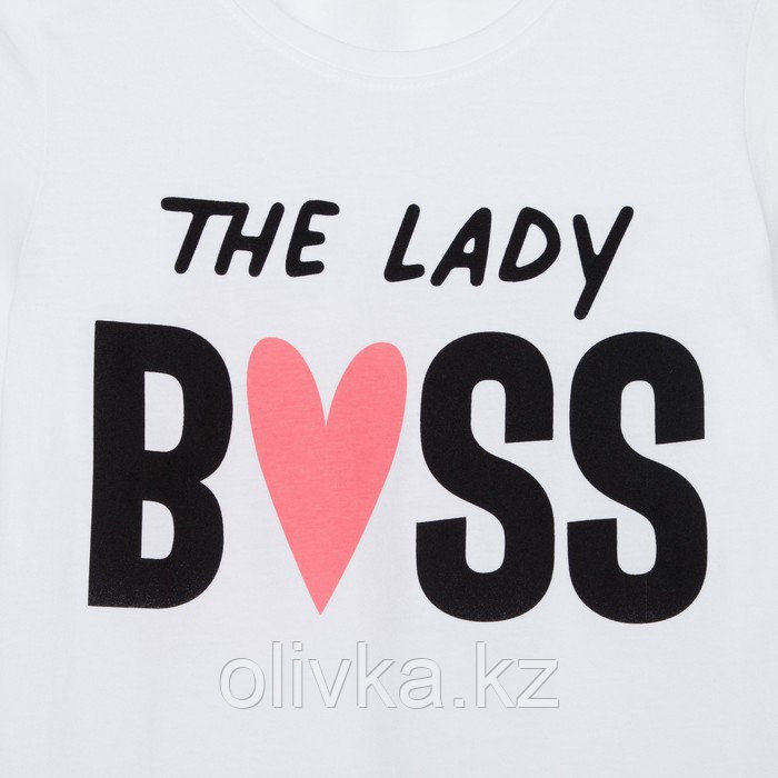Пижама женская (футболка и брюки) KAFTAN "Boss" р. 40-42 - фото 3 - id-p105783014
