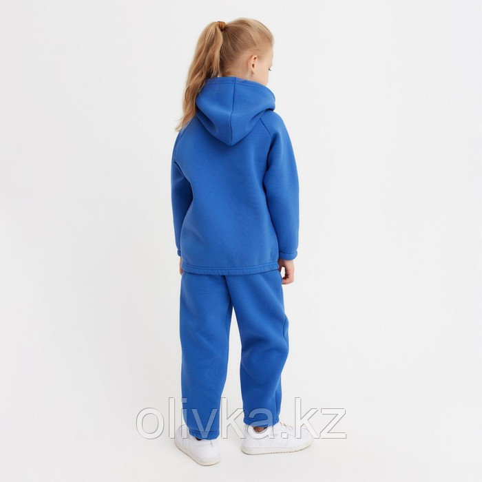 Костюм детский (худи, брюки) MINAKU: Basic Line KIDS, oversize, цвет синий, рост 104 - фото 3 - id-p105783857