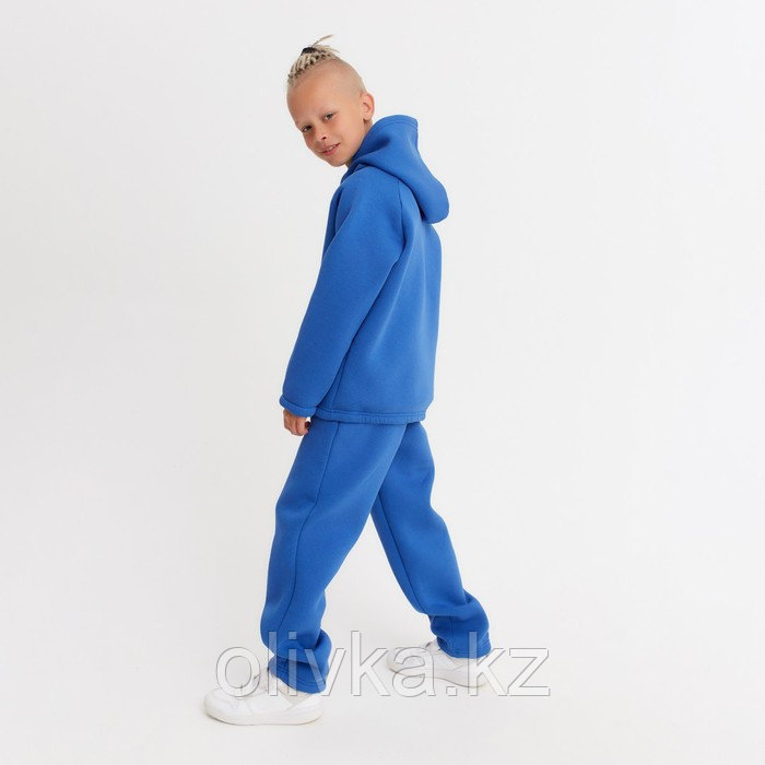 Костюм детский (худи, брюки) MINAKU: Basic Line KIDS, oversize, цвет синий, рост 104 - фото 6 - id-p105783857