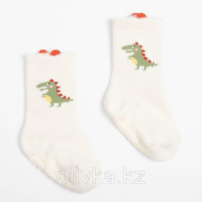 Носки детские махровые со стопперами MINAKU, цвет белый, размер 10-12 см - фото 1 - id-p105783860