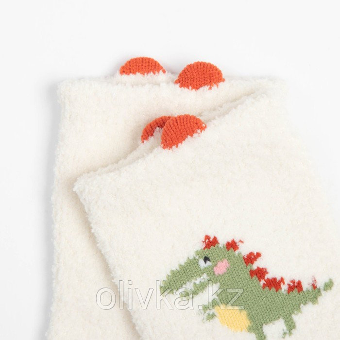 Носки детские махровые со стопперами MINAKU, цвет белый, размер 10-12 см - фото 2 - id-p105783860