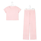 Пижама женская (футболка и брюки) KAFTAN "Basic" размер 40-42, цвет розовый, фото 6