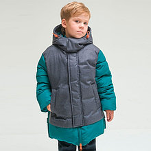 Куртка для мальчиков, рост 128 см, цвет изумрудный