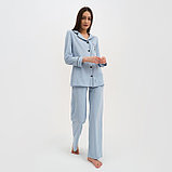 Пижама женская (рубашка и брюки) KAFTAN Love размер 40-42, цвет голубой, фото 6