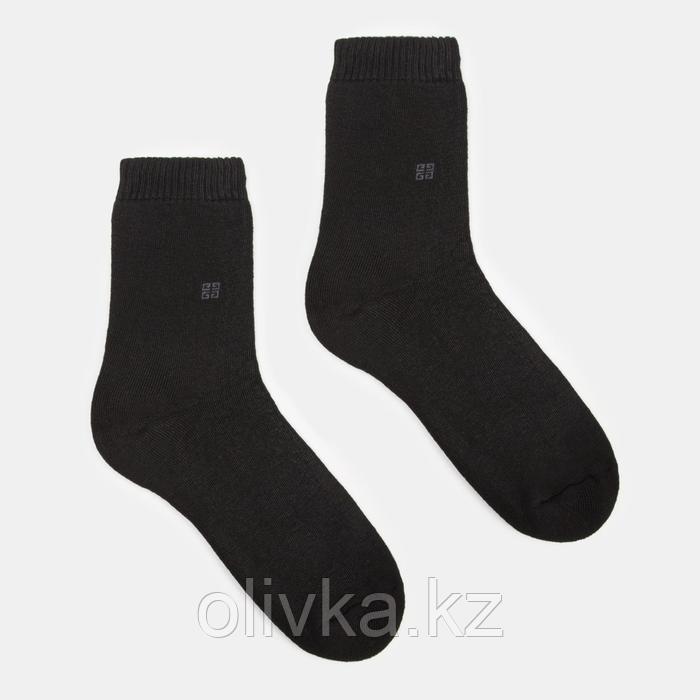 Носки мужские махровые, цвет чёрный, размер 25-27 - фото 1 - id-p105782312