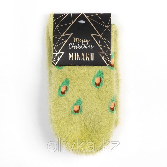 Носки женские махровые MINAKU «Авокадо», размер 36-39 (23-25 см) - фото 5 - id-p105783913