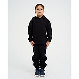 Костюм детский с начёсом (толстовка, брюки) KAFTAN "Basic line" р.30 (98-104), чёрный, фото 2