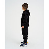 Костюм детский с начёсом (толстовка, брюки) KAFTAN "Basic line" р.30 (98-104), чёрный, фото 3