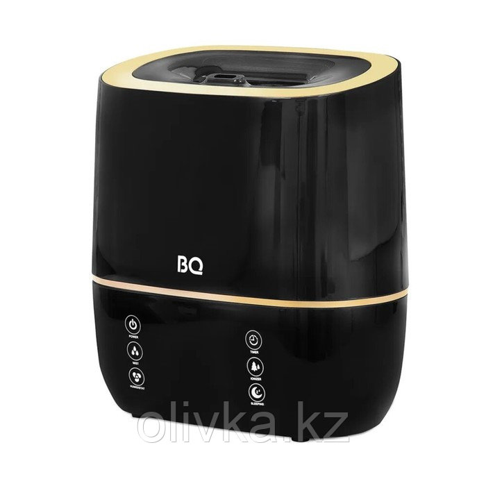 Увлажнитель BQ HDR1005, ультразвуковой, 55 Вт, 5 л, 25 м2, чёрно-золотой