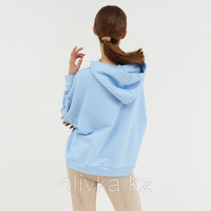 Худи женское MINAKU: Casual Collection цвет голубой размер 42-44 - фото 6 - id-p105783185