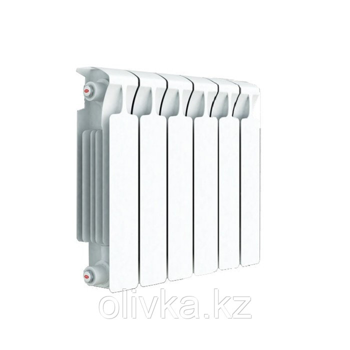 Радиатор биметаллический RIFAR MONOLIT, 500 x 100 мм, 6 секций, боковое подключение - фото 1 - id-p105783988